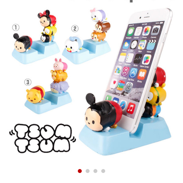 Disney(ディズニー)のディズニーツムツムスマホスタンド スマホ/家電/カメラのスマホアクセサリー(その他)の商品写真