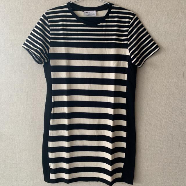 ZARA(ザラ)のZARA  Tシャツワンピ レディースのワンピース(ひざ丈ワンピース)の商品写真