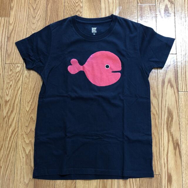 Design Tshirts Store graniph(グラニフ)のグラニフ　デザインTシャツストア　五味　太郎さんコラボ　金魚が逃げた　Tシャツ レディースのトップス(Tシャツ(半袖/袖なし))の商品写真