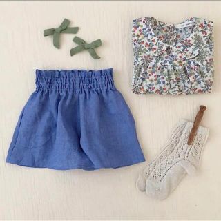 ソーアプルーム(SOOR PLOOM)のSoor Ploom Coco culotte chambray 2/3Y(パンツ/スパッツ)