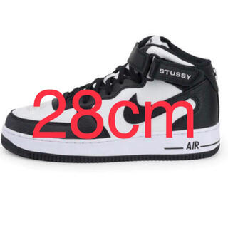 ステューシー(STUSSY)のStussy Nike Air Force 1 Mid white black(スニーカー)