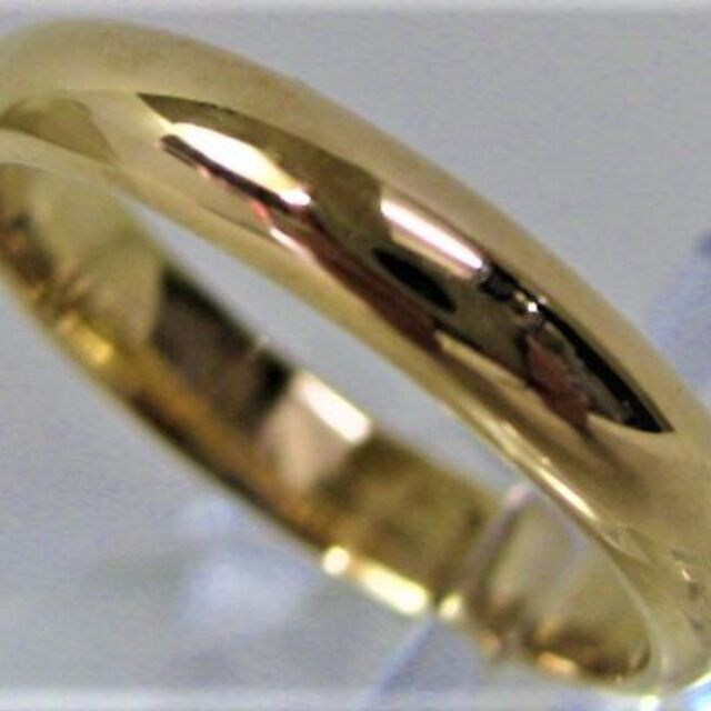 K18 18金 マリッジ リング 甲丸 サイズ＃12.5～#13 結婚指輪　e