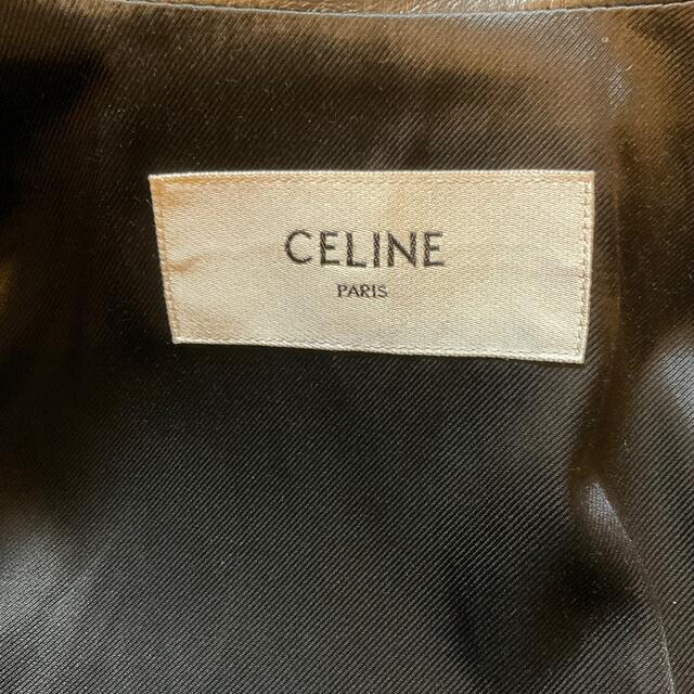 celine(セリーヌ)のCELINE  セリーヌ パディッド スリーブ  ライダースジャケット  メンズのジャケット/アウター(ライダースジャケット)の商品写真