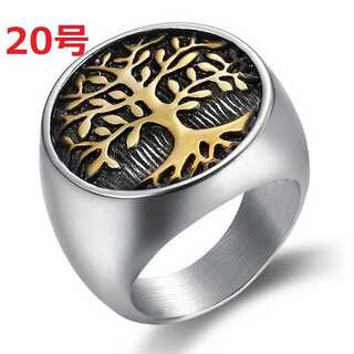希少品 1000年樹 生命の樹 モチーフ シルバー リング 指輪 20号(リング(指輪))