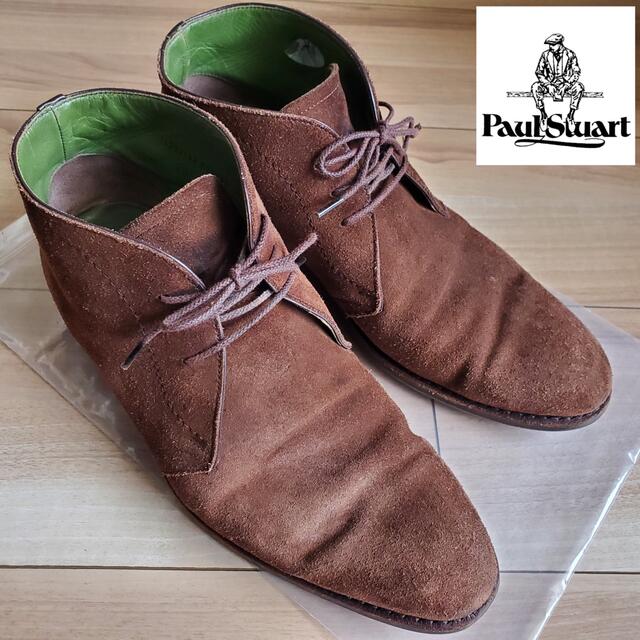 Paul Stuart(ポールスチュアート)のポールスチュアート チャッカブーツ 革靴 本革 スエード ブラウン 茶色 メンズの靴/シューズ(ドレス/ビジネス)の商品写真