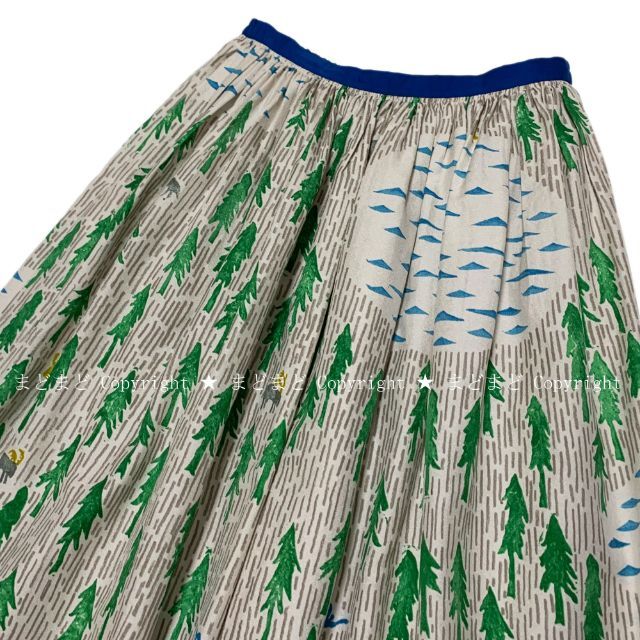 mina perhonen(ミナペルホネン)のミナペルホネン one day シルク ウール ロング スカート 36 mina レディースのスカート(ロングスカート)の商品写真