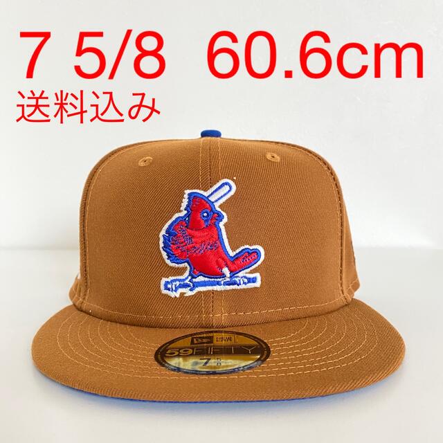 ツバ裏ブルー New Ear 5/8 Cap ニューエラ カージナルス キャップ