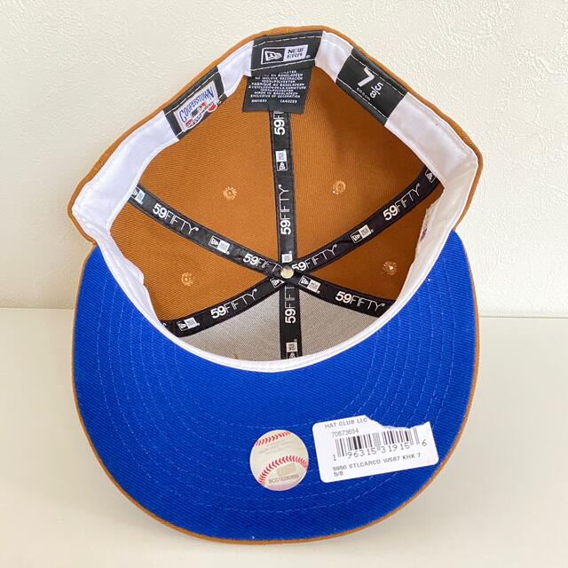 超目玉 ツバ裏ブルー New Ear 5/8 Cap ニューエラ カージナルス
