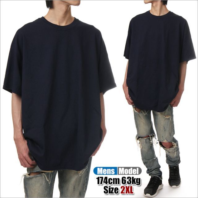 GILDAN(ギルタン)の【新品】ギルダン 半袖 Tシャツ 2XL 紺 GILDAN 無地 メンズ メンズのトップス(Tシャツ/カットソー(半袖/袖なし))の商品写真