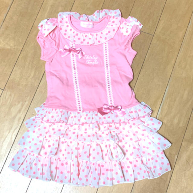 Shirley Temple(シャーリーテンプル)のシャーリーテンプル🎀セットアップ 120 キッズ/ベビー/マタニティのキッズ服女の子用(90cm~)(Tシャツ/カットソー)の商品写真