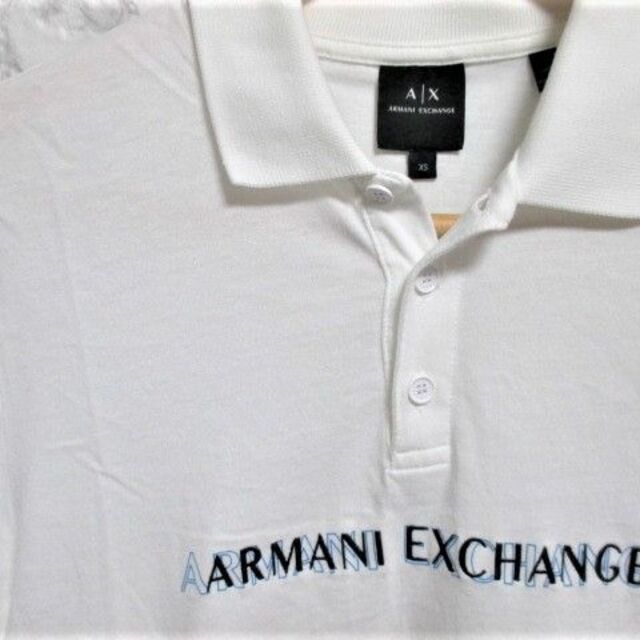 ARMANI EXCHANGE(アルマーニエクスチェンジ)のアルマーニ エクスチェンジ プリント ロゴ 刺繍 ポロシャツ 半袖/メンズ/XＳ メンズのトップス(ポロシャツ)の商品写真