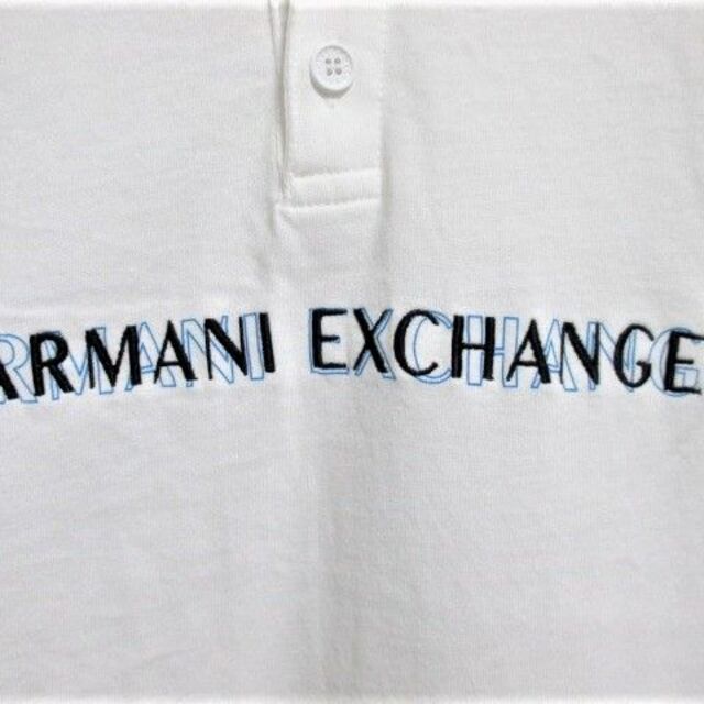 ARMANI EXCHANGE(アルマーニエクスチェンジ)のアルマーニ エクスチェンジ プリント ロゴ 刺繍 ポロシャツ 半袖/メンズ/XＳ メンズのトップス(ポロシャツ)の商品写真