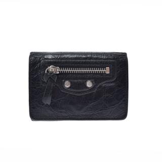 バレンシアガ(Balenciaga)のバレンシアガ  クラシックミニ コンパクトウォレット 三つ折り財布 黒(財布)