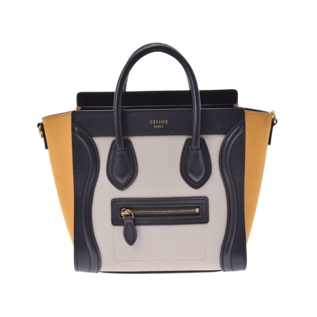 新しいスタイル セリーヌ ☆CELINE☆マイクロショッパーセリーヌ ラゲージミニショッパー カーフ CELINE トリコロール 2022年