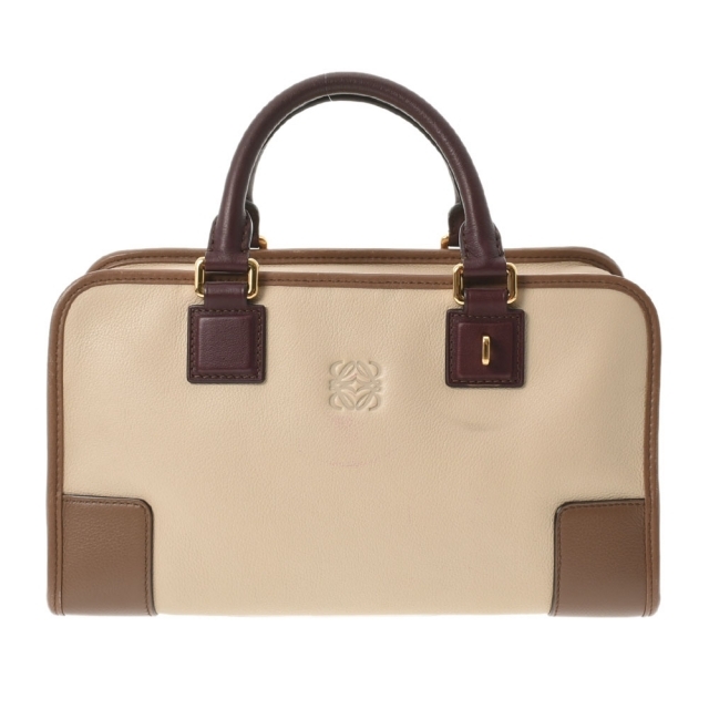 低価格で大人気の ロエベ - LOEWE アマソナ ベージュ/茶/ボルドー