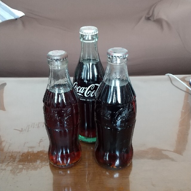 コカ・コーラ ガラスボトル アメリカ製 フランス製 ヴィンテージ 2本セットアメリカ製
