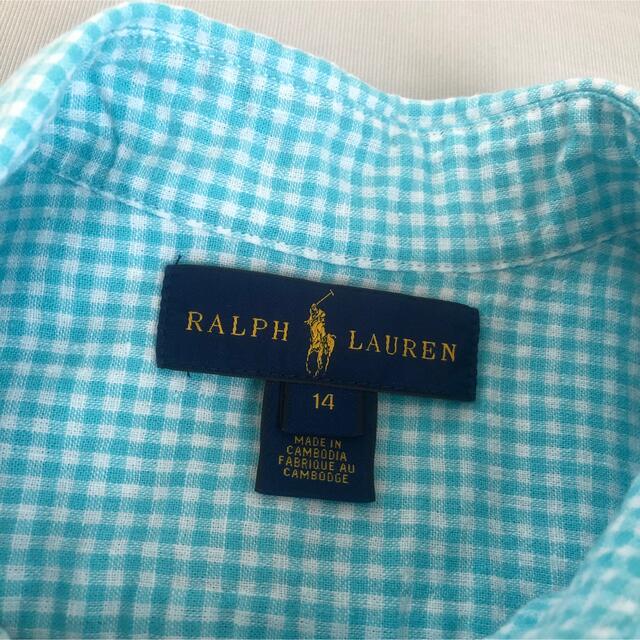 Ralph Lauren(ラルフローレン)のRalph Lauren ラルフローレン　150cm シャツ キッズ/ベビー/マタニティのキッズ服男の子用(90cm~)(ブラウス)の商品写真