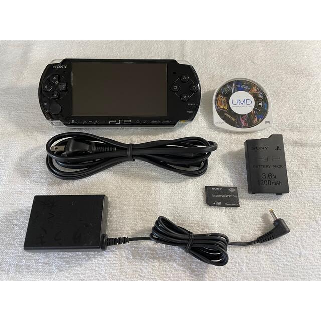 PlayStation Portable(プレイステーションポータブル)のPSP-3000  ピアノブラック エンタメ/ホビーのゲームソフト/ゲーム機本体(携帯用ゲーム機本体)の商品写真