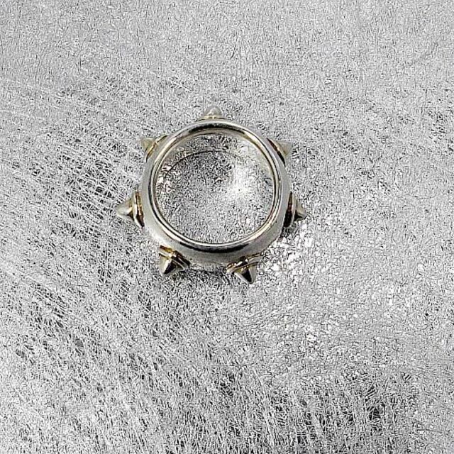 アンティークレトロなシルバー９２５製のナックル・リング6！ メンズのアクセサリー(リング(指輪))の商品写真