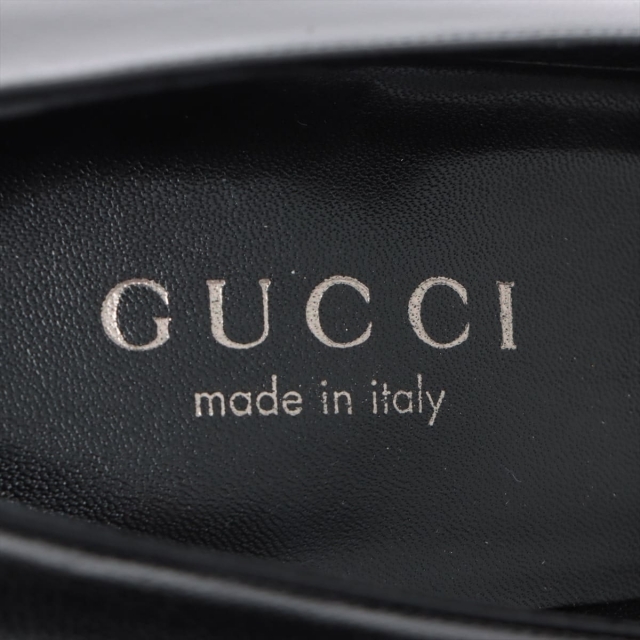 Gucci(グッチ)のグッチ  レザー 37C ブラック レディース パンプス レディースの靴/シューズ(ハイヒール/パンプス)の商品写真