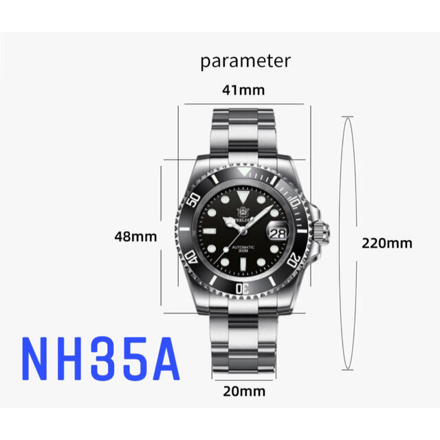 SEIKO(セイコー)のSteelDiveセイコーnh35自動機械式ダイバーズ メンズの時計(腕時計(アナログ))の商品写真