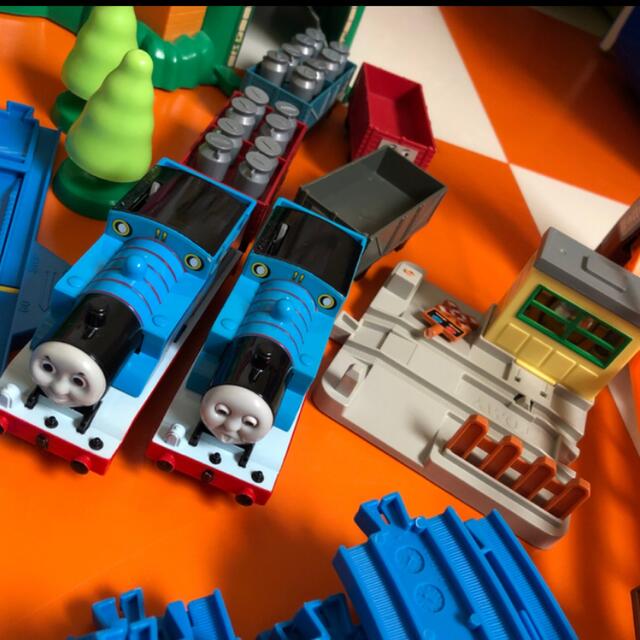 激レア‼︎●廃盤品●プラレールトーマス★どきどきマウンテン・ぐらぐらつり橋セット