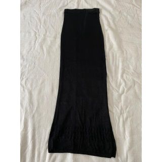 vintage black slit skirt(ロングスカート)