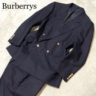 バーバリー(BURBERRY)のバーバリーズ　金ボタン　ダブルセットアップ　ホースロゴ　ネイビー　XL相当(セットアップ)