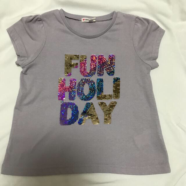 anyFAM(エニィファム)のany FAM パープルTシャツ　120   キッズ/ベビー/マタニティのキッズ服女の子用(90cm~)(Tシャツ/カットソー)の商品写真