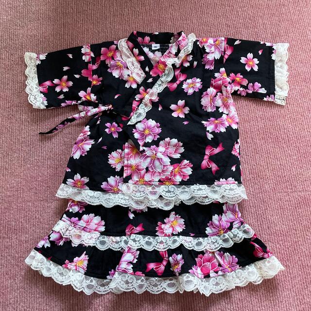 甚平 キッズ/ベビー/マタニティのキッズ服女の子用(90cm~)(甚平/浴衣)の商品写真