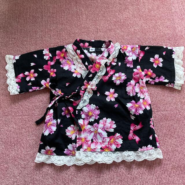 甚平 キッズ/ベビー/マタニティのキッズ服女の子用(90cm~)(甚平/浴衣)の商品写真