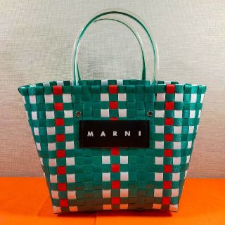 マルニ(Marni)の【新品】 マルニ MARNI トートバッグ カゴバッグ フラワーカフェ(かごバッグ/ストローバッグ)