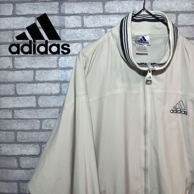 90s 　adidas セットアップ　ジャージ　トラックジャケット　ベージュ