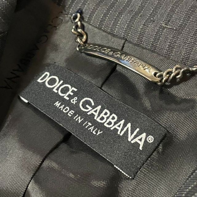 DOLCE&GABBANA(ドルチェアンドガッバーナ)のドルチェアンドガッバーナ　パンツスーツ　ウールシルク　ロゴ刻印ボタン　38 レディースのフォーマル/ドレス(スーツ)の商品写真