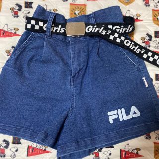 girls2 FILA TEGTEG コラボ　新品　120130 ショートパンツ(パンツ/スパッツ)