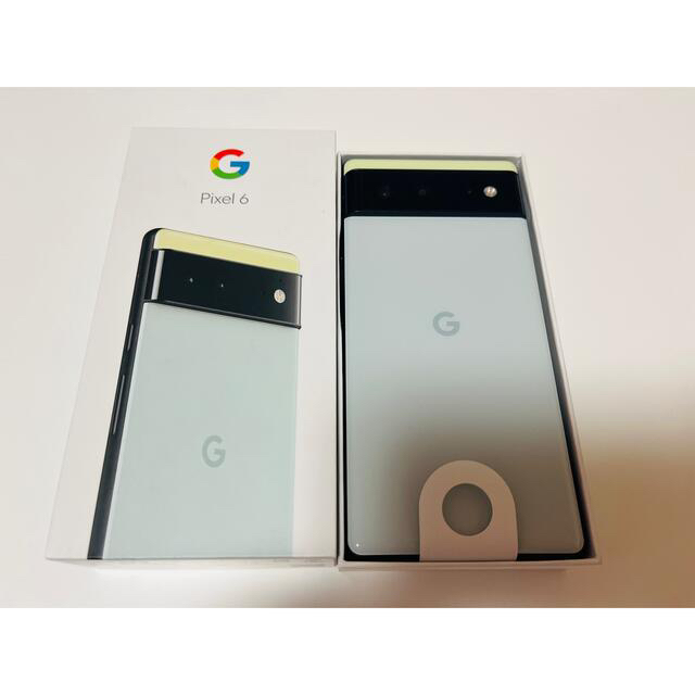 2022人気No.1の Google Pixel - 【新品未使用】Google pixel6 128GBSorta Seafoam スマートフォン本体