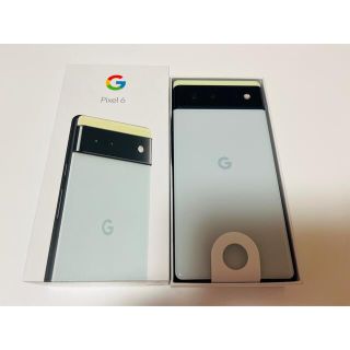 グーグルピクセル(Google Pixel)の【新品未使用】Google pixel6 128GBSorta Seafoam (スマートフォン本体)