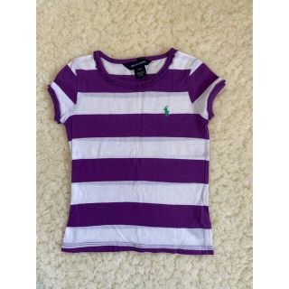 ポロラルフローレン(POLO RALPH LAUREN)の美品ポロラルフローレン☆ボーダーＴシャツ女の子110サイズ4T(Tシャツ/カットソー)