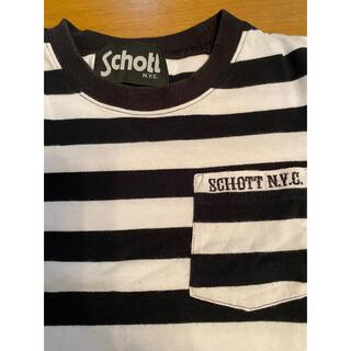 ショット(schott)のschottボーダーTシャツ（１４０㌢）(Tシャツ/カットソー(半袖/袖なし))