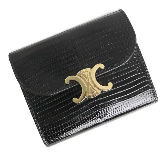 celine - セリーヌ リザード スモール トリオンフ 三つ折り財布(新品
