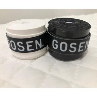 ゴーセン(GOSEN)のGOSEN グリップテープ 2個★迅速発送 白 黒ゴーセン マイバチ✳︎色変更可(その他)