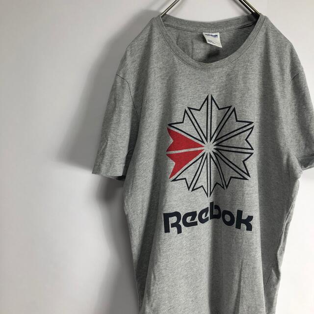 Reebok(リーボック)のTシャツ　Reebok リーボック　半袖　Tシャツ　グレー　メンズ　古着 メンズのトップス(Tシャツ/カットソー(半袖/袖なし))の商品写真