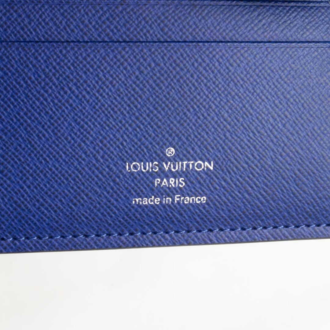 LOUIS VUITTON(ルイヴィトン)のルイ ヴィトン LOUIS VUITTON タイガ ポルトフォイユ ミュルティプル 二つ折り財布 コバルト ブルー 青 M30565 箱付（新品・未使用品） メンズのファッション小物(折り財布)の商品写真