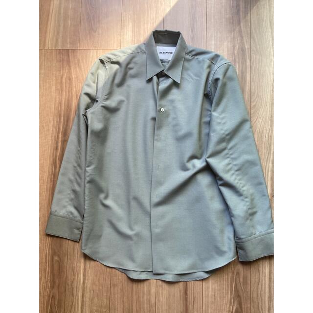 JIL SANDER ジルサンダー　ウールシャツ　グリーン