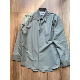 ジルサンダー(Jil Sander)のJIL SANDER ジルサンダー　ウールシャツ　グリーン(シャツ)