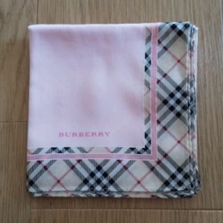 バーバリー(BURBERRY)のバーバリー ハンカチ ピンク(ハンカチ)