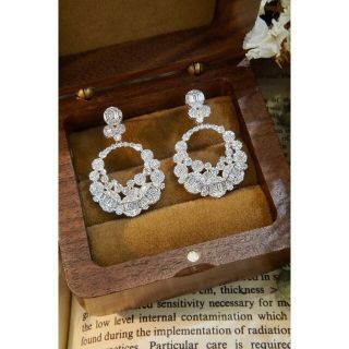 天然ダイヤモンドピアス1.28ct k18