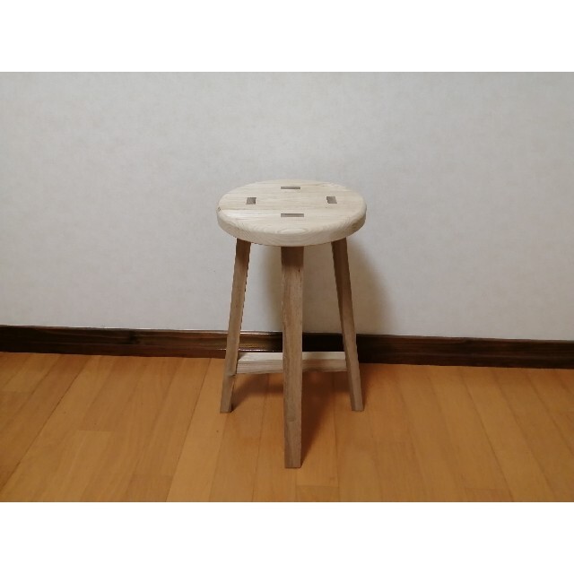 栗材スツール　高さ52cm　丸椅子　stool  インテリア/住まい/日用品の椅子/チェア(スツール)の商品写真