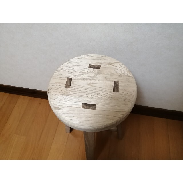 栗材スツール　高さ60cm　丸椅子　stool  インテリア/住まい/日用品の椅子/チェア(スツール)の商品写真