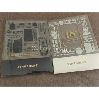 スターバックスコーヒー(Starbucks Coffee)の韓国スタバ　18周年記念　コースター2枚(テーブル用品)